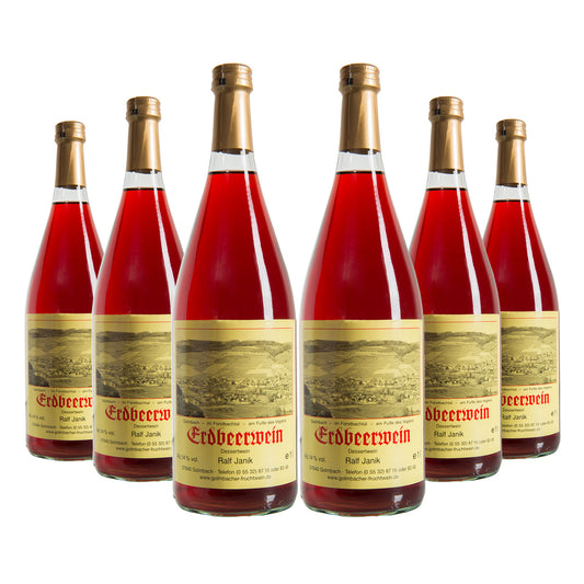 6er Pack Erdbeerwein, (5,29 €/L)