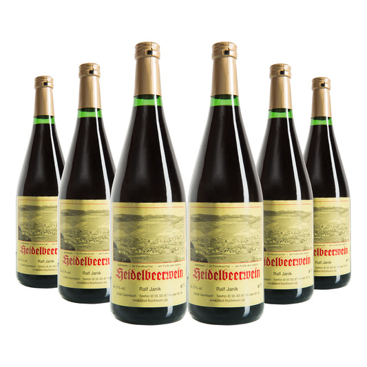 6er Pack Heidelbeerwein, (5,29 €/L)