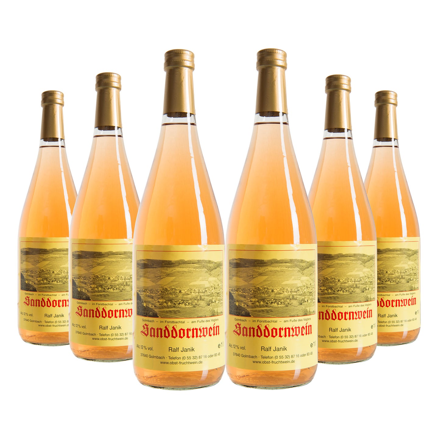 6er Pack Sanddornwein, (5,29 €/L)