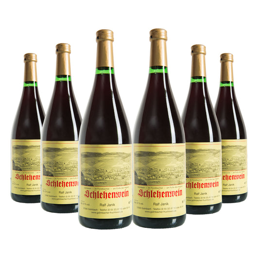 6er Pack Schlehenwein, (5,29 €/L)